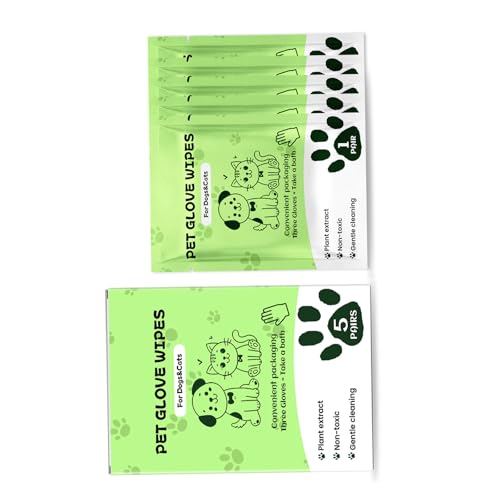 KAHDGSS 5 Paar Pet Bad Handschuhe Schweisch KAHDGSS 5 Paar Pet Bad Handschuhe Schweisch von KAHDGSS