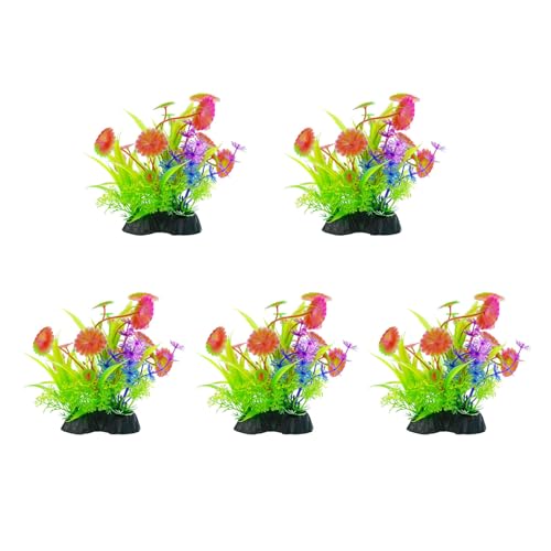 KAHDGSS 5pcs Realistische Wassergrasaquarien Dekoration Künstliche PVC Wasserpflanze Für Verschiedene Fischtank Landschaften Fischschutz Aquarien Dekoration von KAHDGSS