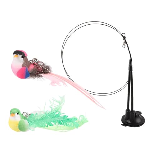 KAHDGSS Intelligente Katzen Trainingssysteme Mit Realistischen Federed Birds Bewegungssimulation Und Sichern Saugnapfbasis Doppel Stabkatzen Spielen Mit Vögeln Spielsysteme KAHDGSS Intelligente Katzen Trainingssysteme Mit Realistischen Federed Birds Bewegungssimulation Und Sichern Saugnapfbasis Doppel Stabkatzen Spielen Mit Vögeln Spielsysteme von KAHDGSS