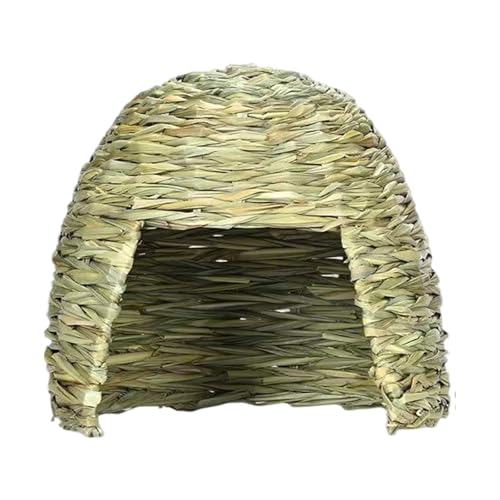 KAHDGSS Kleines Haustier Rasting House Verstecke Höhlengrashaus Für Cavia Procellus Handgefertigtes Strohhaus Habitat Höhlenheim Für Kaninchen KAHDGSS Kleines Haustier Rasting House Verstecke Höhlengrashaus Für Cavia Procellus Handgefertigtes Strohhaus Habitat Höhlenheim Für Kaninchen von KAHDGSS