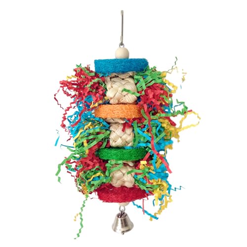KAHDGSS Kleines Tierkauen Spielzeug Für Vogelpapageien Kaut Spielzeug Buntes Loofah Spielzeug Zum Kauen Von Zähnen Mahlen Vorräte von KAHDGSS