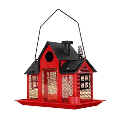 KAHDGSS Metall Hanging Bird Feeder Decorative House Wild Feeding Station Perfekt Für Garten Und Terrassen Hängende Dekorative Vogel KAHDGSS Metall Hanging Bird Feeder Decorative House Wild Feeding Station Perfekt Für Garten Und Terrassen Hängende Dekorative Vogel von KAHDGSS