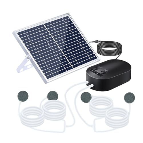 KAHDGSS Solar Sauerstoffpumpen Für Fischteichstütze Wasserzirkulationen Systeme Wetterluftpumpen Für Außenfischtanks Versorgung Solarenergie Belüftung von KAHDGSS