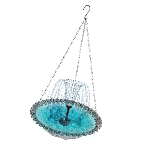 KAHDGSS Vogel Fütterungsschale Solar Wasser Wasserbrunnen Für Balkon Anziehen Vogelbad Für Außenanhänger Badewasserschale Vögel KAHDGSS Vogel Fütterungsschale Solar Wasser Wasserbrunnen Für Balkon Anziehen Vogelbad Für Außenanhänger Badewasserschale Vögel von KAHDGSS