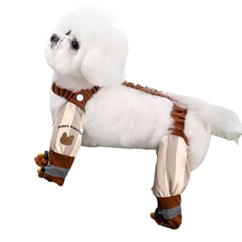 KAHDGSS Wasserfeste Hundebeinabdeckung Vollbedeckung Staubdichtes Hose Atmungsaktivem Speicherstoff Für Aktive Haustier Freien Freien Memory Fabric Hundekleidung von KAHDGSS