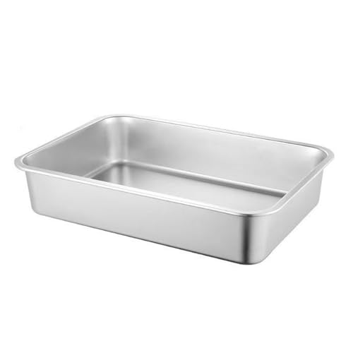 Katzen Mit Großer Kapazität Toilettenbox Müllschalel Mit Verstärkten Kanten Und Bequemer Großer Raum Für Erwachsene Katzen Täglich Edelstahl Wurf Tablett Verwenden Katzen Mit Großer Kapazität Toilettenbox Müllschalel Mit Verstärkten Kanten Und Bequemer Großer Raum Für Erwachsene Katzen Täglich Edelstahl Wurf Tablett Verwenden von KAHDGSS
