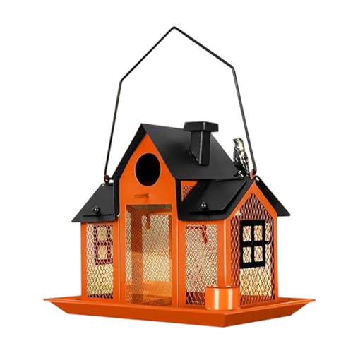 Metall Hanging Bird Feeder Decorative House Wild Feeding Station Perfekt Für Garten Und Terrassen Hängende Dekorative Vogel von KAHDGSS