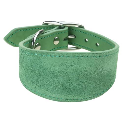 KAHDGSS Verstellbare Hunde Kragen Breite Lederhalshalshalter Für Große Italienische Windhunde Haustierzubehör Accessoires von KAHDGSS