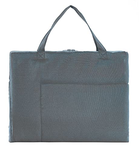 KAHU® Faltbare Hundematte für Unterwegs als Tasche (60x80 cm) • Tragbare Hundedecke • Hunde Reisedecke als Tragetasche • Hundebett zum Mitnehmen • Hundematte waschbar • Farbe: Grau von KAHU