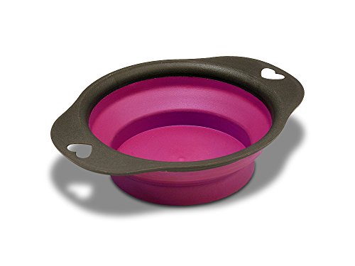 KAHU® Trinknapf Reisetrinknapf faltbar für unterwegs, geeignet für Hunde und Katzen I 550ml, Farben:Rot von KAHU