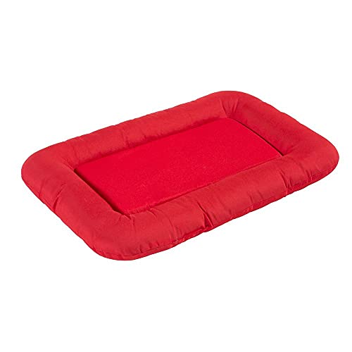 KAHU® Hundebett mit Viscoschaum (50x76cm) • Orthopädischer Hundekorb mit Memory-Schaum • Weiches & Pflegeleichtes Hundebett • Schmutz & Wasserabweisendes Hundekissen • Farbe: Rot von KAHU