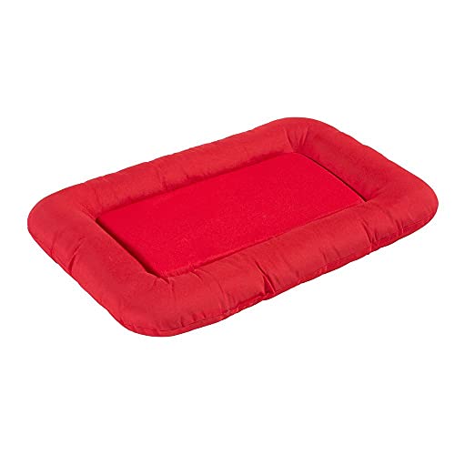 KAHU® Hundebett mit Viskoschaum Hundebett mit Viscoschaum I orthopädischer Hundekorb mit Memory-Schaum I Schmutz & Wasserabweisendes Hundekissen I Farbe: Rot I Größe: 50x76cm von KAHU