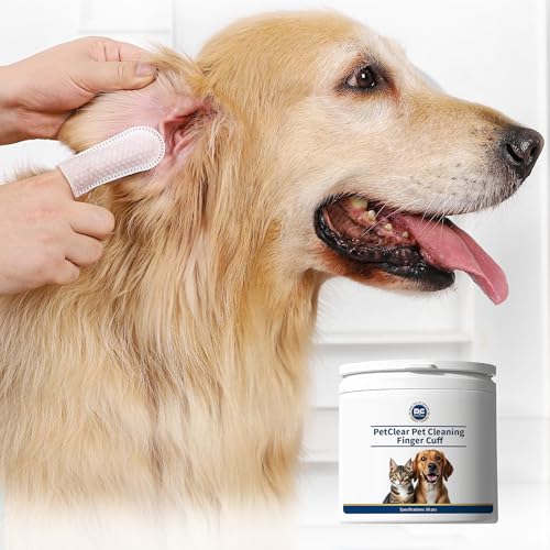 Ohrpflege Fingerpads für Hunde & Katzen, Einweg-Reinigungs Fingerlinge für Ohren, Kinn, Zähne & Augen, Hypoallergen, Pflegt & Schützt Zuverlässig Reinigungstücher 1 Dose (Insgesamt 50 Stück) Ohrpflege Fingerpads für Hunde & Katzen, Einweg-Reinigungs Fingerlinge für Ohren, Kinn, Zähne & Augen, Hypoallergen, Pflegt & Schützt Zuverlässig Reinigungstücher 1 Dose (Insgesamt 50 Stück) von KAILE FREE STYLE
