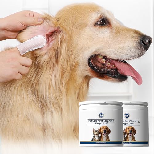 Ohrpflege Fingerpads für Hunde & Katzen, Einweg-Reinigungs Fingerlinge für Ohren, Kinn, Zähne & Augen, Hypoallergen, Pflegt & Schützt Zuverlässig Reinigungstücher 2 Dose (Insgesamt 100 Stück) Ohrpflege Fingerpads für Hunde & Katzen, Einweg-Reinigungs Fingerlinge für Ohren, Kinn, Zähne & Augen, Hypoallergen, Pflegt & Schützt Zuverlässig Reinigungstücher 2 Dose (Insgesamt 100 Stück) von KAILE FREE STYLE