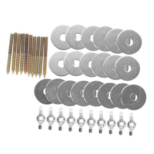 KAILIKETIY 10 Sätze Edelstahl Befestigungsschrauben Muttern für Vogelkäfig Ständer Sitzstangen Zubehör Langlebig Rostfrei mit Tiefen Gewinden für Sicheren von Vogelspielzeug und von KAILIKETIY