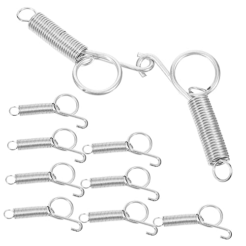KAILIKETIY 10 Stück Teiliges Türfederhaken für Kaninchen und Vogelkäfige Verzinkt Rostfrei Elastisches Material Vielseitig Einsetzbar für Hühner Tauben und Hamsterkäfige Langlebig und von KAILIKETIY