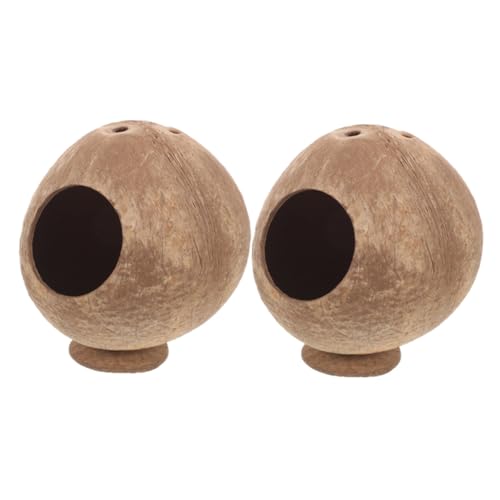 KAILIKETIY 2 Stück Teiliges Hamsterhaus aus Natürlicher Kokosnussschale Beißfestes Kleintierversteck Warmes und Geruchsfreies Kuschelnest für Hamster und Meerschweinchen Platzsparendes KAILIKETIY 2 Stück Teiliges Hamsterhaus aus Natürlicher Kokosnussschale Beißfestes Kleintierversteck Warmes und Geruchsfreies Kuschelnest für Hamster und Meerschweinchen Platzsparendes von KAILIKETIY