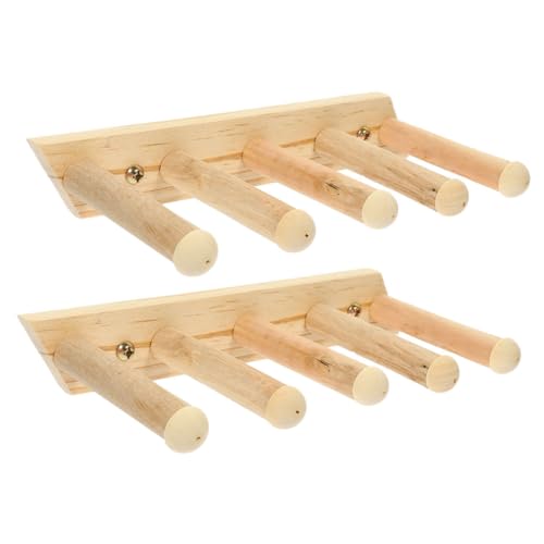 KAILIKETIY 2 Stück Teiliges Katzenwandregal aus Holz Katzentreppe Rutschfestes Katzenkletterregal für Innen Platzsparende Wandmontage Stabile Katzenleiter für Gesundes Klettern von KAILIKETIY