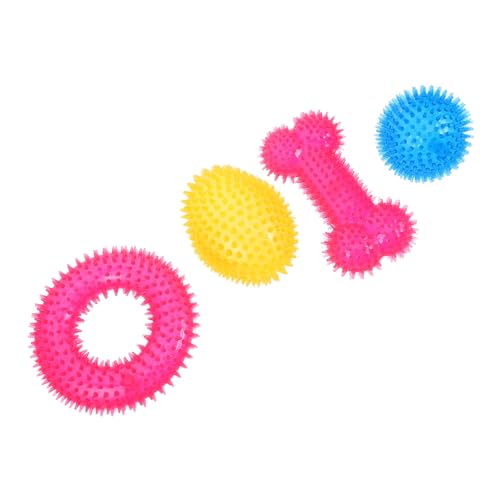 KAILIKETIY 4 Stück Teiliges Langlebiger Hundespielzeug Spitze Bälle aus Robustem Material zu Welpenzähnen Geeignet für Kleine Mittlere und Große Hunde Interaktives Kauspielzeug zur Zahnpflege KAILIKETIY 4 Stück Teiliges Langlebiger Hundespielzeug Spitze Bälle aus Robustem Material zu Welpenzähnen Geeignet für Kleine Mittlere und Große Hunde Interaktives Kauspielzeug zur Zahnpflege von KAILIKETIY