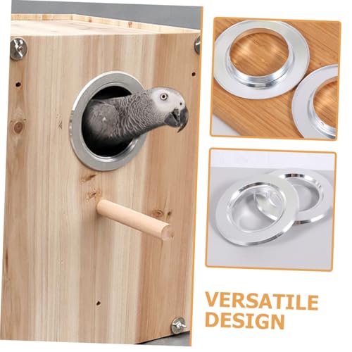 KAILIKETIY 5 Stück Teiliges Vogelhaus Metall Schutzring mit Glatten Kanten für Nistkästen und Brutboxen Fluglochschutz Nestrauberschutz für Wellensittiche und Papageien Langlebiger KAILIKETIY 5 Stück Teiliges Vogelhaus Metall Schutzring mit Glatten Kanten für Nistkästen und Brutboxen Fluglochschutz Nestrauberschutz für Wellensittiche und Papageien Langlebiger von KAILIKETIY