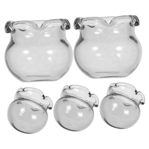 KAILIKETIY 5stücke Miniatur Fischglas Glas Goldfischschalen Für Puppenhaus Mikrolandschaft Und Desktop Dekoration Realistisches Aquarium Zubehör KAILIKETIY 5stücke Miniatur Fischglas Glas Goldfischschalen Für Puppenhaus Mikrolandschaft Und Desktop Dekoration Realistisches Aquarium Zubehör von KAILIKETIY