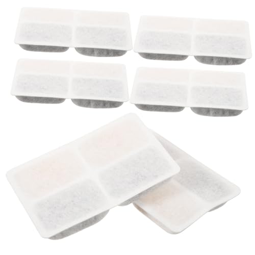 KAILIKETIY 6 Stück Aktivkohlefilter für Katzen Trinkbrunnen Kokosnussschale Filterkartuschen mit Baumwollvlies Effektive Wasserfiltration gegen Haare und Schmutz Sicherer Ersatz für Haustier KAILIKETIY 6 Stück Aktivkohlefilter für Katzen Trinkbrunnen Kokosnussschale Filterkartuschen mit Baumwollvlies Effektive Wasserfiltration gegen Haare und Schmutz Sicherer Ersatz für Haustier von KAILIKETIY