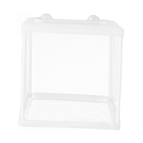 KAILIKETIY Fischzuchtbox mit Abnehmbarem Mesh Design Langlebiger Aquarium Laichkasten für Guppy Betta Praktischer Inkubator für Fischzucht zu Hause Aquarium Leicht zu Reinigen und Sicher von KAILIKETIY