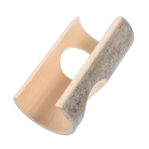 KAILIKETIY Hamster Tunnel aus Langlebigem Bambus Natürliches Versteck mit Doppelöffnung Robuster Käfigtunnel für Hamster Meerschweinchen Ratten und Mäuse Pflegeleicht und Kaubeständig von KAILIKETIY