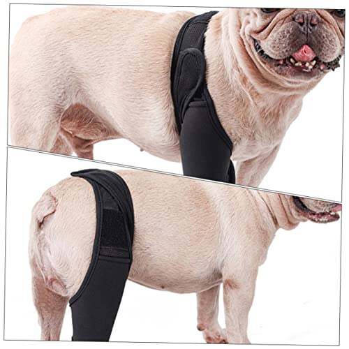 KAILIKETIY Hundegelenkbandage Kniebandage mit Verstellbarem Stabilisierend und Hautfreundlich Unterstützt Verletzte Beine bei Hunden für Postoperative Versorgung und Schutz Schwarz von KAILIKETIY