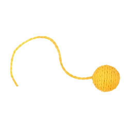 KAILIKETIY Katzenspielzeug Sisal Kratzball mit Glocke Ersatzball für Katzenkratzbaum Interaktives Beißspielzeug mit Papierseil Leicht zu Montieren für Indoor Katzen Kratzen KAILIKETIY Katzenspielzeug Sisal Kratzball mit Glocke Ersatzball für Katzenkratzbaum Interaktives Beißspielzeug mit Papierseil Leicht zu Montieren für Indoor Katzen Kratzen von KAILIKETIY