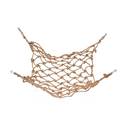 KAILIKETIY Papageien Kletternetz aus Robustem Seil mit Aufhängehaken Bissfestes Langlebiges Vogelzubehör für Wellensittiche Nymphensittiche und Große Papageien Fördert Bewegung und von KAILIKETIY