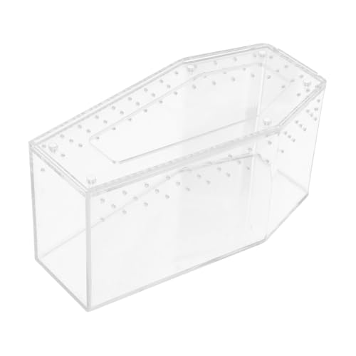 KAILIKETIY Transparente Reptilienbox Sicherer Kompakter Terrariumbehälter für Kleine Reptilien und Insekten Vielseitiges Futter und Zuchtgehäuse für Spinnen Schlangen Echsen und Schildkröten von KAILIKETIY