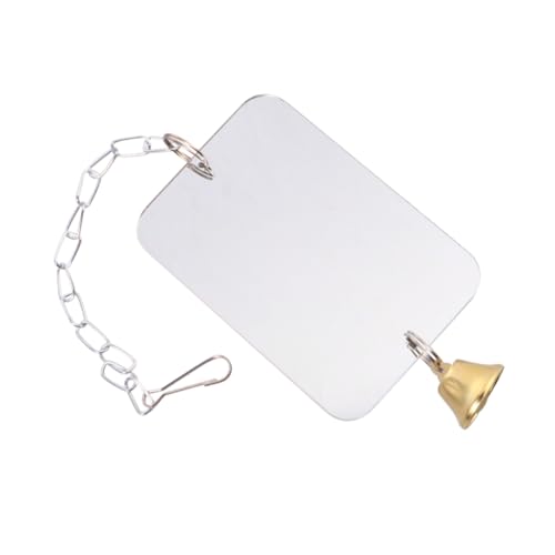 KAILIKETIY Vogelkäfig Spiegel mit Glocke Robustes für Wellensittiche und Sittiche Langlebiger Papageien Spiegel zur Unterhaltung und Beschäftigung von Haustier Vögeln von KAILIKETIY