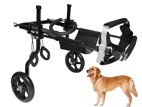 KAJILE Einstellbare Hunde-Rollstuhl,Haustier Cart,Handicap Hund Schwache Hinterbeine Rehabilitation Training,Fit Haustier Höhe 44-60cm,Haustier Breite 21-28cm,Haustier Länge 30-40cm,XL-1 von KAJILE