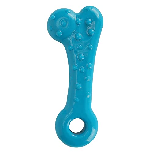 KAKAKE Knochenkauspielzeug, Haustierzahnspielzeug TPR-Sicherheitsmaterial für kleine und mittelgroße Hunde(Small Bones-Light Blue) von KAKAKE