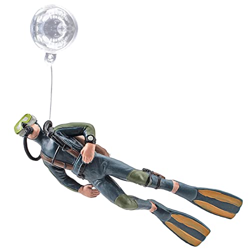 KAKASEA Aquarium Dekoration Harz Figur Taucher mit schwimmenden Fischen für Ornament Betta Fisch Landschaftsbau Zubehör KAKASEA Aquarium Dekoration Harz Figur Taucher mit schwimmenden Fischen für Ornament Betta Fisch Landschaftsbau Zubehör von KAKASEA