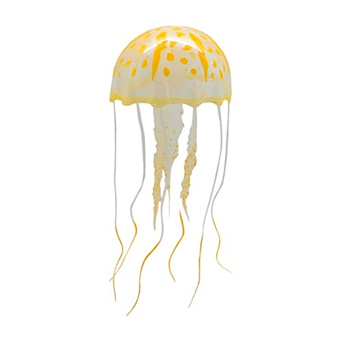 KAKASEA Fluoreszierende Quallen-Aquarium-Dekorationen für große kleine Aquarien, leuchtende Quallen, Spielzeug für Aquarien, Orange KAKASEA Fluoreszierende Quallen-Aquarium-Dekorationen für große kleine Aquarien, leuchtende Quallen, Spielzeug für Aquarien, Orange von KAKASEA