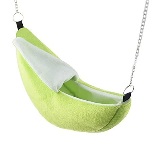 KAKASEA Hamster-Bananenhängematte für Kleintiere, warmes Bett, Käfigzubehör für Zucker, 2 Farben KAKASEA Hamster-Bananenhängematte für Kleintiere, warmes Bett, Käfigzubehör für Zucker, 2 Farben von KAKASEA