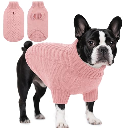 Hundepullover für große Hunde, klassischer Rollkragenpullover, Weihnachtspullover, dicker, warmer Pullover, für Damen, Welpen, Haustier, Stretch-Strickwaren, Herbst-Winterkleidung mit Loch für die Hundepullover für große Hunde, klassischer Rollkragenpullover, Weihnachtspullover, dicker, warmer Pullover, für Damen, Welpen, Haustier, Stretch-Strickwaren, Herbst-Winterkleidung mit Loch für die von KAMA BRIDAL