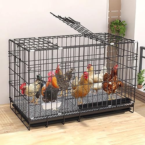 Hühnerstall aus Metall mit Rädern, Faltbarer Hühnerhaus-Entenstall, tragbarer Kaninchenstall, Kleintier-Geflügelkäfig Hühnerstall aus Metall mit Rädern, Faltbarer Hühnerhaus-Entenstall, tragbarer Kaninchenstall, Kleintier-Geflügelkäfig von KAMPCO