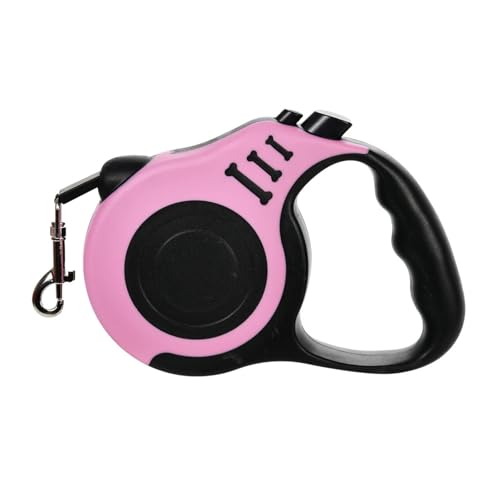 KANBUN 3m 5m Hunde -Leine -Blei für kleine mittelgroße Hunde Katzen automatisch einziehbarer starker Nylon -Welpen -Traktionsseil Vorräte (Pink, 5m) von KANBUN