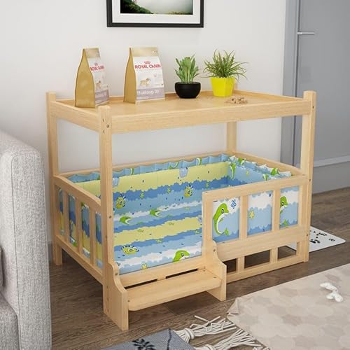 KANBUN Haustierbett aus Massivholz, Ruhehaus für Hunde und Katzen, edles Holzbett, Beistelltisch, multifunktionaler Haustierbedarf, geeignet für goldene Teddys und andere Hunde und Katzen (50 x KANBUN Haustierbett aus Massivholz, Ruhehaus für Hunde und Katzen, edles Holzbett, Beistelltisch, multifunktionaler Haustierbedarf, geeignet für goldene Teddys und andere Hunde und Katzen (50 x von KANBUN