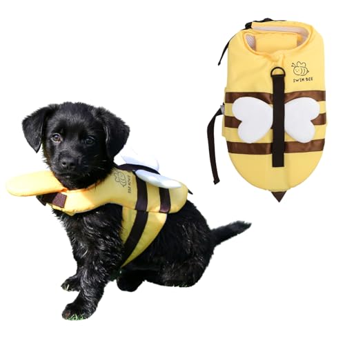 Its Dog & Kangachi - Biene Rettungsweste für Hunde, Schwimmweste, Sicherheitsweste mit Rettungsgriff, sichere Passform, hoher Auftrieb, kleine und mittelgroße Hunde, hergestellt in Korea, Größe M Its Dog & Kangachi - Biene Rettungsweste für Hunde, Schwimmweste, Sicherheitsweste mit Rettungsgriff, sichere Passform, hoher Auftrieb, kleine und mittelgroße Hunde, hergestellt in Korea, Größe M von KANGACHI