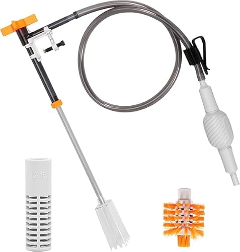 Aquarium-Wasserwechsel-Set, Aquarium-Siphon-Staubsauger mit 1,1 m langem Schlauch und ausziehbarem Schlauch, manuelles Aquarium-Kiesreiniger-Werkzeug für Wasserwechsel, Sandwäsche und Wartung Aquarium-Wasserwechsel-Set, Aquarium-Siphon-Staubsauger mit 1,1 m langem Schlauch und ausziehbarem Schlauch, manuelles Aquarium-Kiesreiniger-Werkzeug für Wasserwechsel, Sandwäsche und Wartung von KANGBES