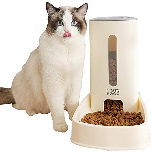 Automatischer Futterspender Futterspender Katze Katzenfutter Lagerung Hundenahrungsmittelschüssel Kätzchen-Nahrungsmittelzufuhr Wasser Hundenapf Yellow,Food Feeder von KANKOO