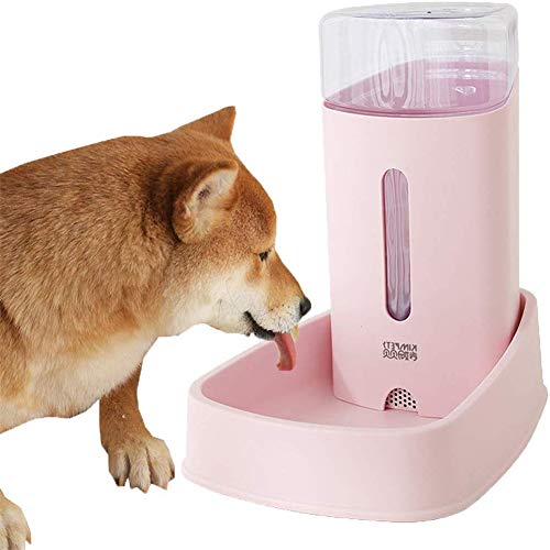 Automatischer Futterspender Futterspender Katze Katzenfutter Lagerung Hundenahrungsmittelschüssel Kätzchen-Nahrungsmittelzufuhr Wasser Hundenapf pink,Water Feeder von KANKOO