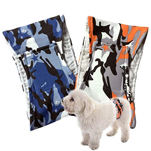 Hundewindeln Hundewindeln Rüde Windeln Medium Size Pants Einstellbare Hundewindeln Hunde-Damenbinden Hundeunterwäsche Physiologische Haustierhosen 2 Color,XL von KANKOO