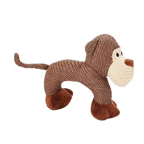 KANKOO hundespielzeug plüsch robust hundespielzeug stofftier Hund interaktives Spielzeug Pet Play Toy Spielzeug für Hunde, die kauen Monkey von KANKOO