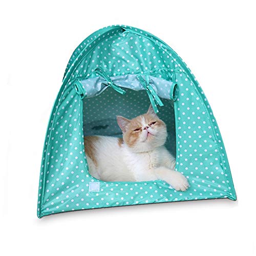 haustierzelt Katzen Zelt Outdoor Welpenhaus Hund Sonnenschirm Faltbares Katzenbett Katzenzelte für Hauskatzen Hundeschatten im Freien Hundehütte Green haustierzelt Katzen Zelt Outdoor Welpenhaus Hund Sonnenschirm Faltbares Katzenbett Katzenzelte für Hauskatzen Hundeschatten im Freien Hundehütte Green von KANKOO
