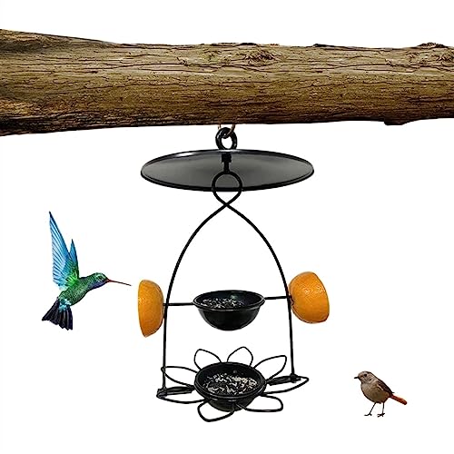 KANLVU Hängende Vogelfutterspender Für Den Garten Obst Und Saatgutkorb Design, Metall Leicht Zu Befüllen Und Zu Reinigen, Perfekt Für WildVögel Anlocken Außenbereich KANLVU Hängende Vogelfutterspender Für Den Garten Obst Und Saatgutkorb Design, Metall Leicht Zu Befüllen Und Zu Reinigen, Perfekt Für WildVögel Anlocken Außenbereich von KANLVU